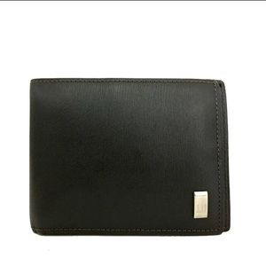 Nice Dunhill Black Leather Bifold Wallet